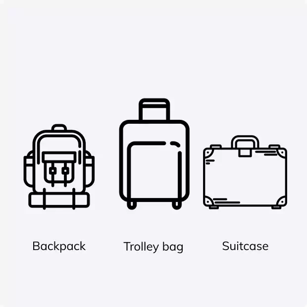 Standard size bag Baggagement